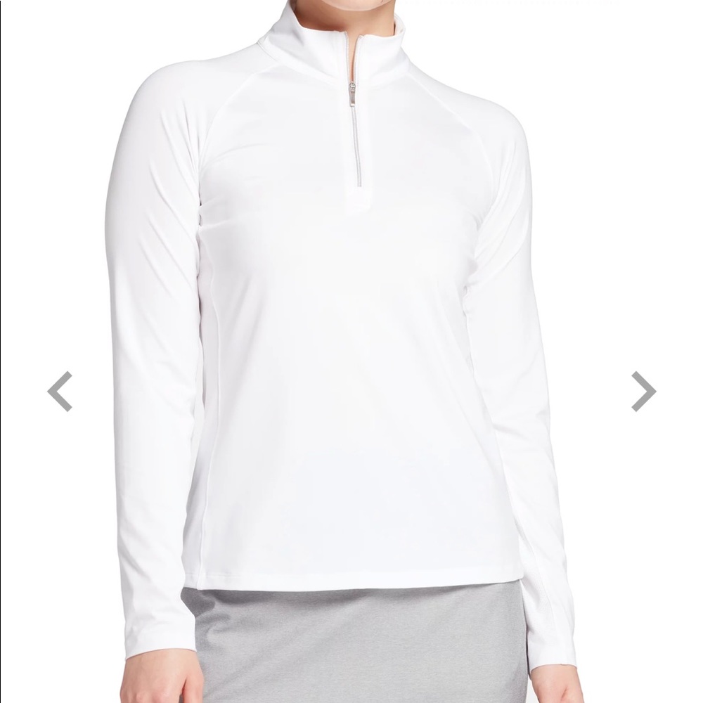 Lady Hagen Womens Solid UV 1/4 Golf Pullover
